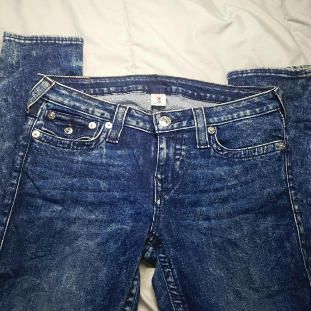 Classic True Religion Size 30 Women's Skinny Jean Stretch Rare Wash